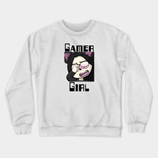 Gamer Girl, Wolf Girl, Facepalm. Twitch streamer emote Crewneck Sweatshirt